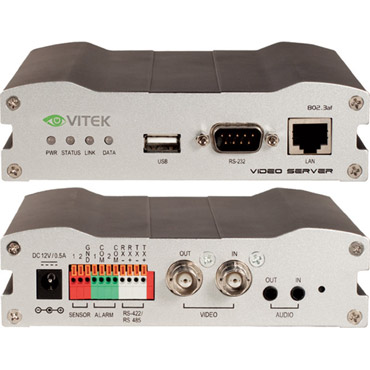 Dual Streaming HD & Megapixel IP Server with H.264 Compression