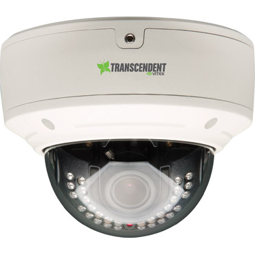 Transcendent 5 Megapixel Outdoor WDR IP Vandal Dome Camera with 30 IR LED Illumination
