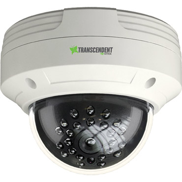 Transcendent Series 2.1 Megapixel Outdoor HD-TVI / AHD /  CVBS Vandal Dome Camera with 24 IR LED Illumination